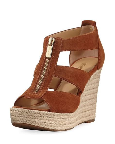 wedges michael kors|Michael Kors suede wedges.